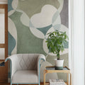 Overlap, Retro Mural Wallpaper - room preview 02