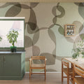 Overlap, Pastel Mural Wallpaper - room preview 02