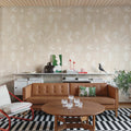 Symbolic Tales, Beige Mural Wallpaper - room preview 02