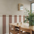 Striped Panel, Brown Mural Wallpaper - room preview 02