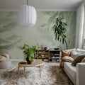 Leafy Dream, Green Mural Wallpaper - room preview 02