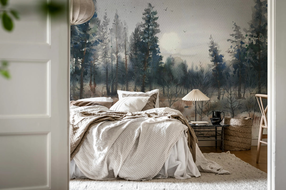 Melodic Forest, Autumn Mural Wallpaper - room preview 02