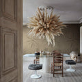 Silenzio, Dark Beige Mural Wallpaper - room preview 02