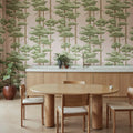 Highland Pines, Pink Mural Wallpaper - room preview 02