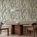 Droptree, Green Mural Wallpaper - room preview 02