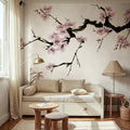Blush of Spring, Pink Mural Wallpaper - room preview 02