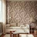 Dragon Tree Bloom, Beige Mural Wallpaper - room preview 02