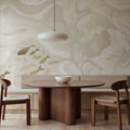 Silent Stream, Beige Mural Wallpaper - room preview 02