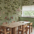 Forest Poem, Green Mural Wallpaper - room preview 02