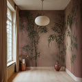 Bambusa, Red Mural Wallpaper - room preview 02