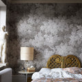 Vintage Foliage, Gray Mural Wallpaper - room preview 02