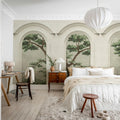 Woodland Arches, Green Mural Wallpaper - room preview 02