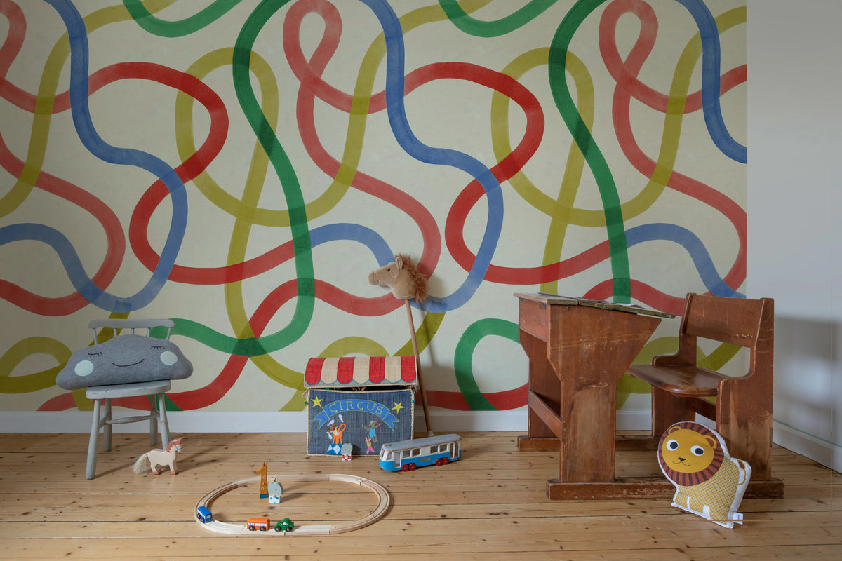 Serpentine, Happy Mural Wallpaper - room preview 02