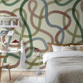 Serpentine, Retro Mural Wallpaper - room preview 02