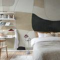 Modern Minimalism, Neutral Mural Wallpaper - room preview 02