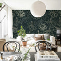 Octopus, Dark Mural Wallpaper - room preview 02