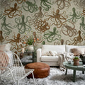 Octopus, Multi Mural Wallpaper - room preview 02