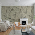 Octopus, Beige Mural Wallpaper - room preview 02