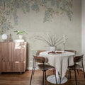 Wisteria Garden, Light Blue Mural Wallpaper - room preview 02
