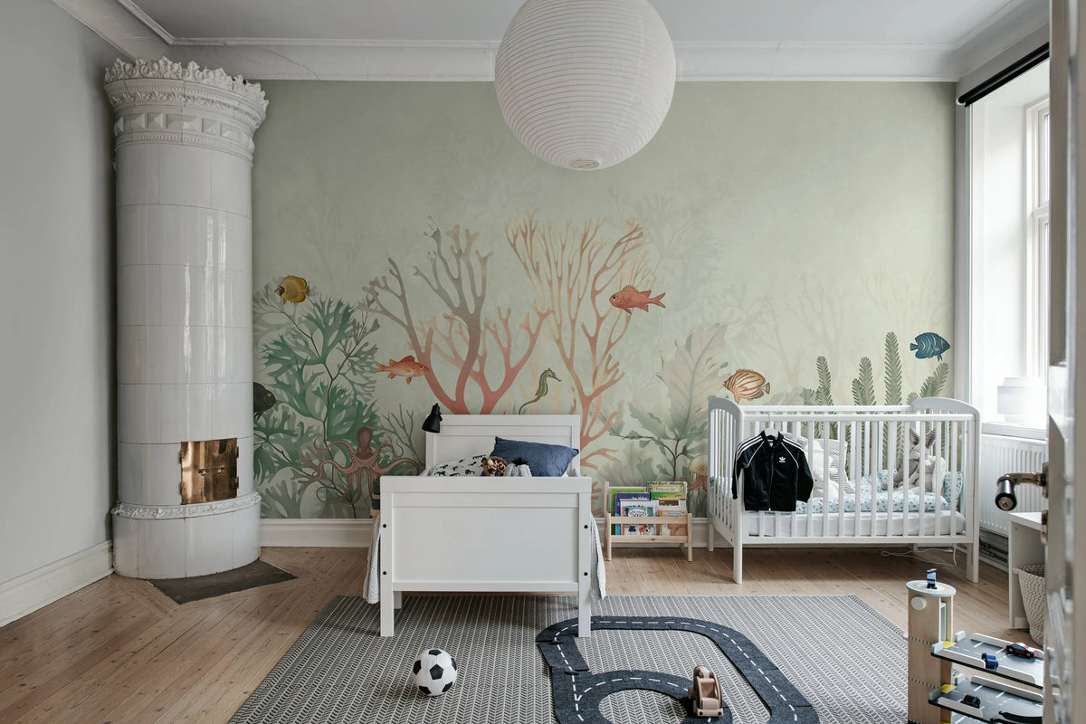 Coral World, Day Mural Wallpaper - room preview 02