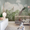 Wild Haven, Green Mural Wallpaper - room preview 02