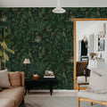 Tropical Harmony, Dark Mural Wallpaper - room preview 02