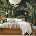 Tropical Butterflies, Night Mural Wallpaper - room preview 02