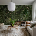 Tropical Bush, Dark Green Mural Wallpaper - room preview 02