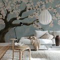 Calm Blossom, Pink Mural Wallpaper - room preview 02