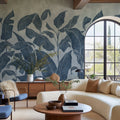 Tropical Breeze, Blue Mural Wallpaper - room preview 02
