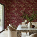 Golden Mirage, Red Mural Wallpaper - room preview 02