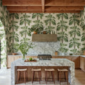 Tropical Rhythm, Beige Mural Wallpaper - room preview 02