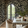 Animal Luxe, Black & White Mural Wallpaper - room preview 02