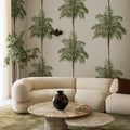 Palm Stripes, Vintage Mural Wallpaper - room preview 02
