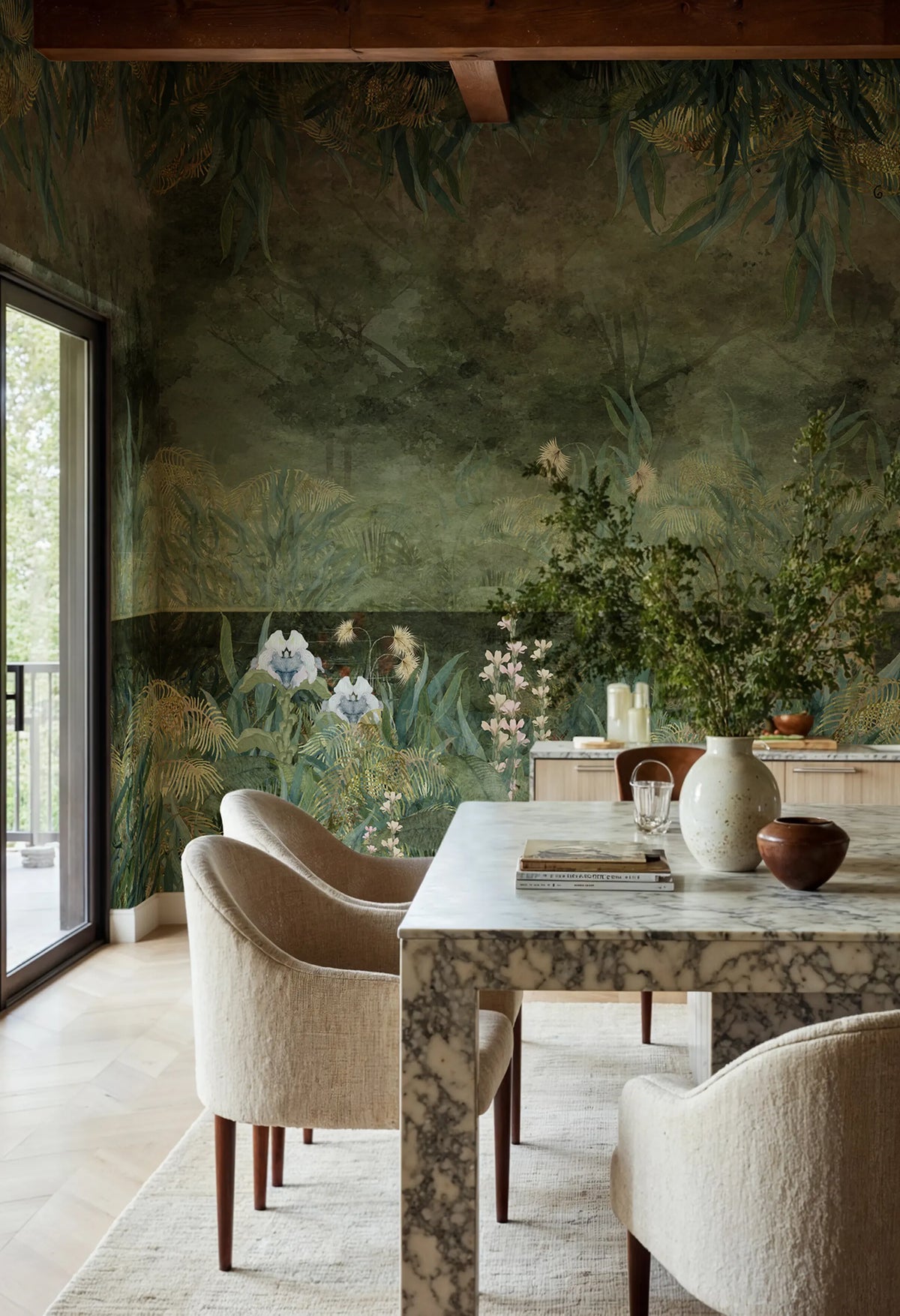 Tropical Treasures, Night Mural Wallpaper - room preview 02