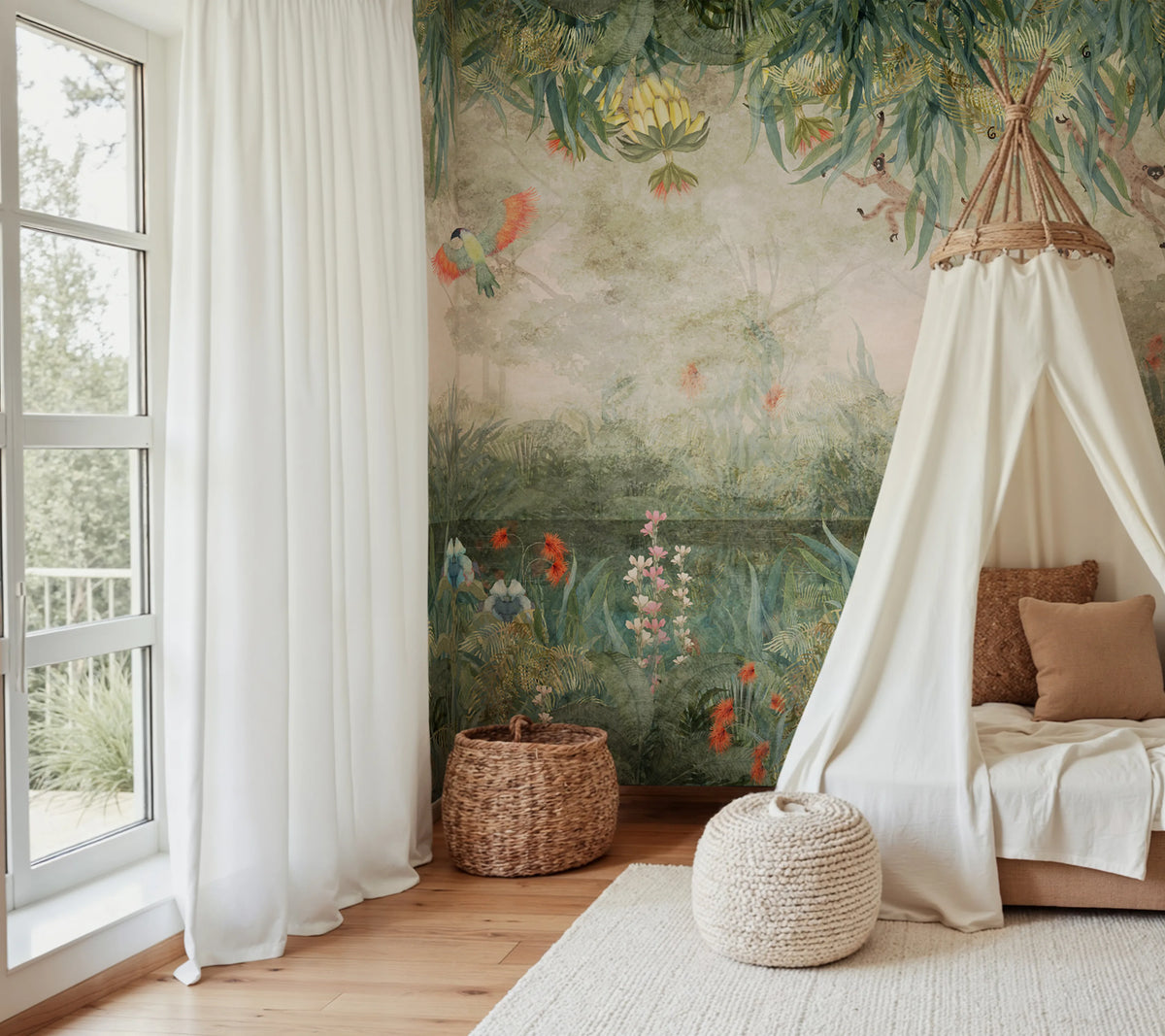 Echoes of the Wild, Day Mural Wallpaper - room preview 02