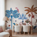Savanna Chic, White Mural Wallpaper - room preview 02
