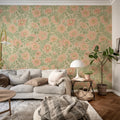 Briar Bloom, Pink Mural Wallpaper - room preview 02