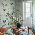Reverie, Green Mural Wallpaper - room preview 02