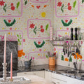 Reverie, Pink Mural Wallpaper - room preview 02