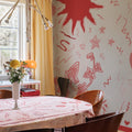 Chroma, Red Mural Wallpaper - room preview 02