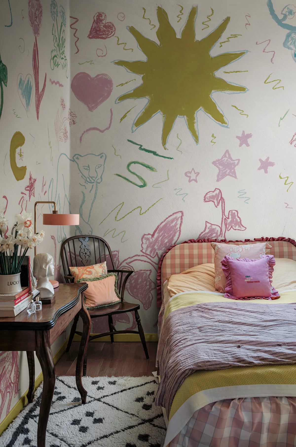 Chroma, Soft Mural Wallpaper - room preview 02