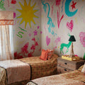 Chroma, Pink Mural Wallpaper - room preview 02
