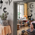 Chroma, Black & White Mural Wallpaper - room preview 02