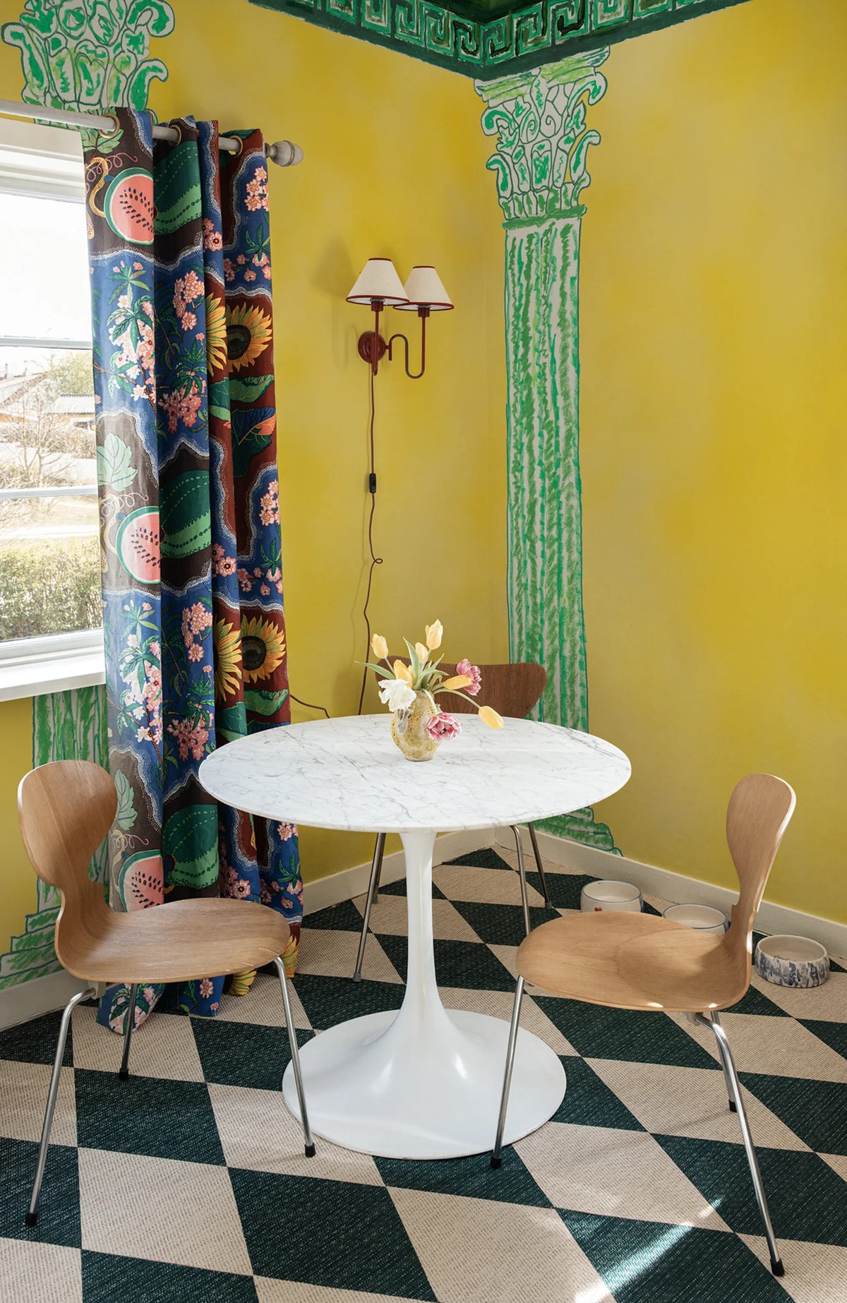 Aegis, Yellow Mural Wallpaper - room preview 02