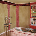 Aegis, Beige Mural Wallpaper - room preview 02