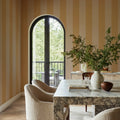 Bold Stripes, Yellow Mural Wallpaper - room preview 02