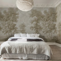 Tree on the Hill, Beige Mural Wallpaper - room preview 02