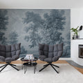 Tree on the Hill, Blue Mural Wallpaper - room preview 02