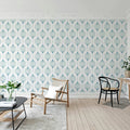 Retro Flow, Blueberry Mural Wallpaper - room preview 02